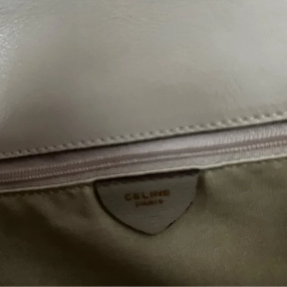 Celine beige Leather Shoulder Bag - Picture 9 of 10